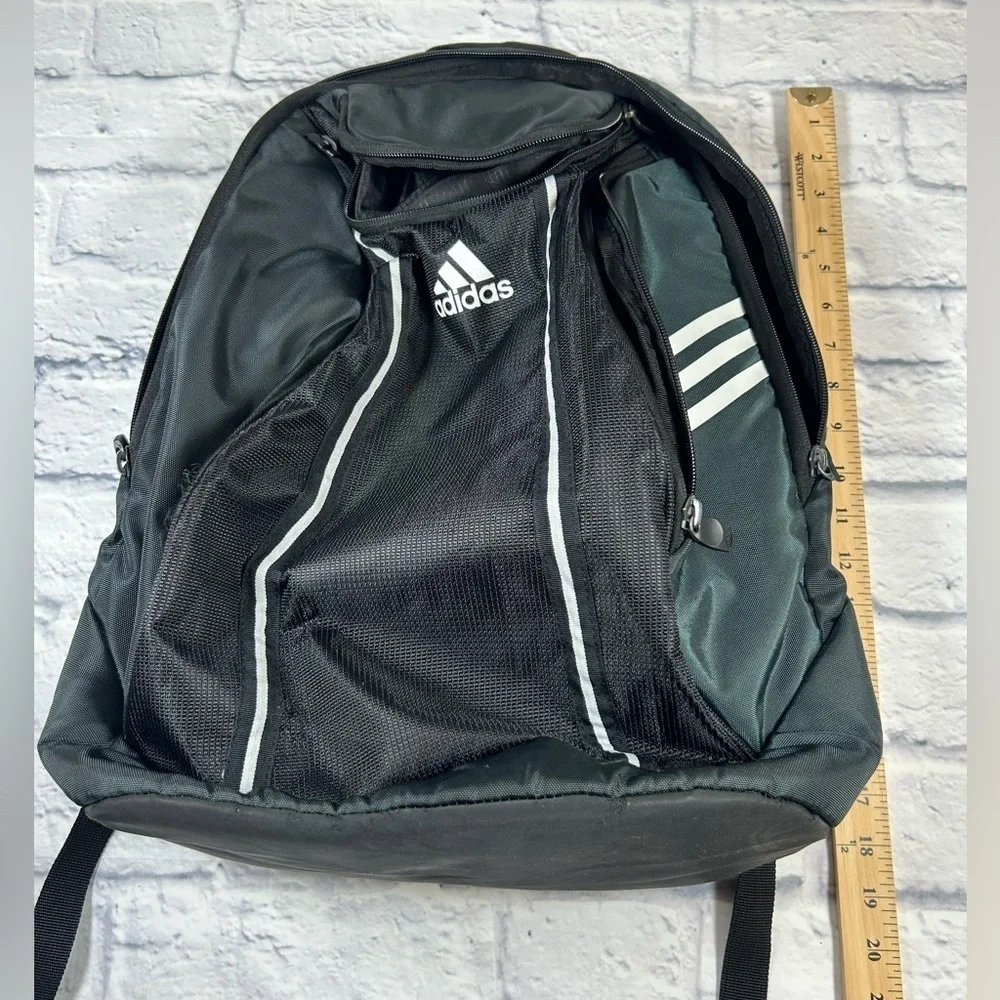 Adidas Black and White Laptop Backpack.